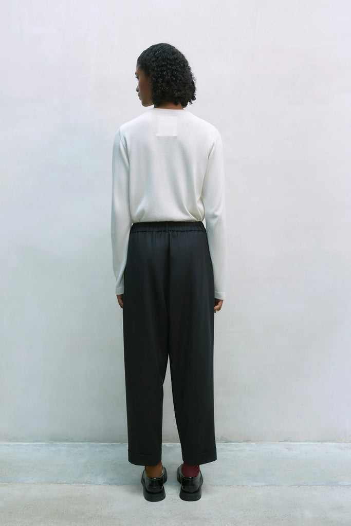 CORDERA - PANTALON TAILLEUR AVEC COUTURE - NOIR - AH23