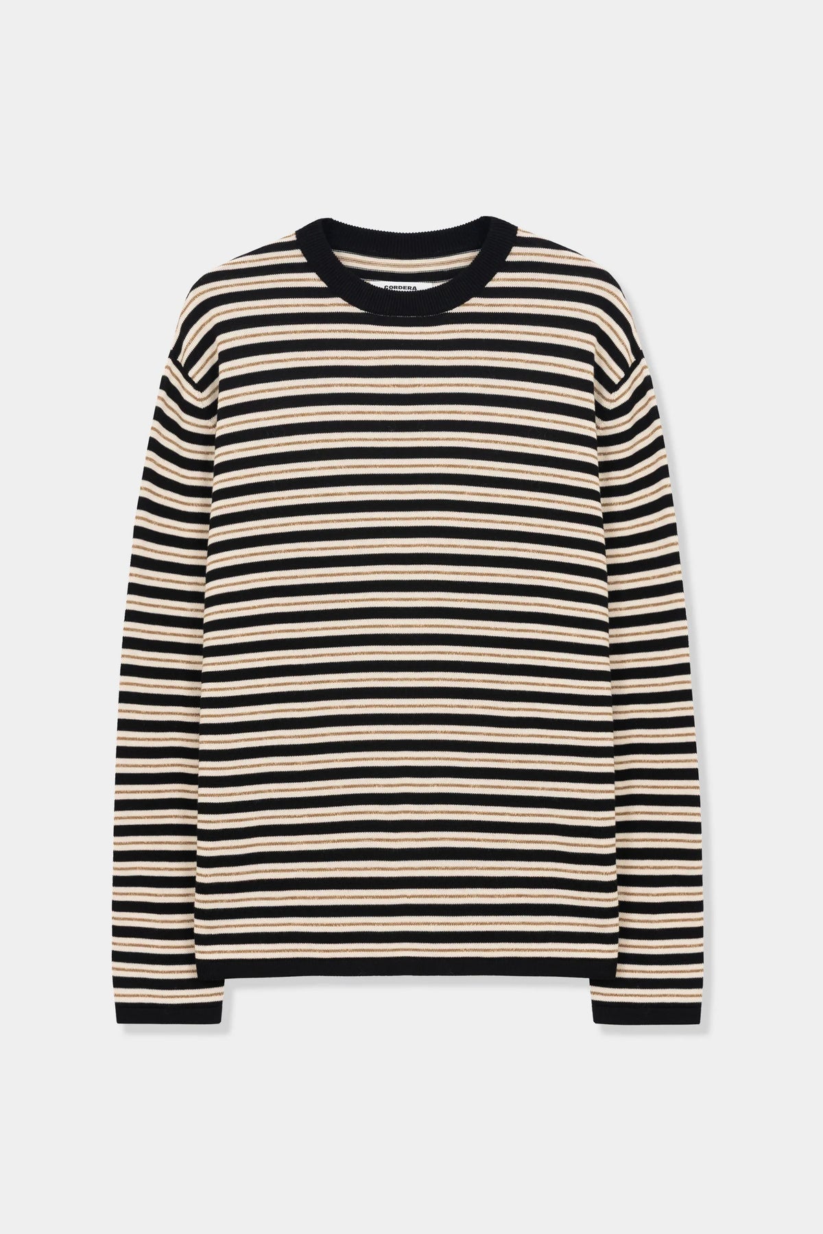 CORDERA -  LONG-SLEEVED T-SHIRT - BLACK STRIPES - FW26