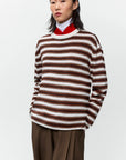 CORDERA -  LONG-SLEEVED T-SHIRT - WHITE STRIPES - FW26
