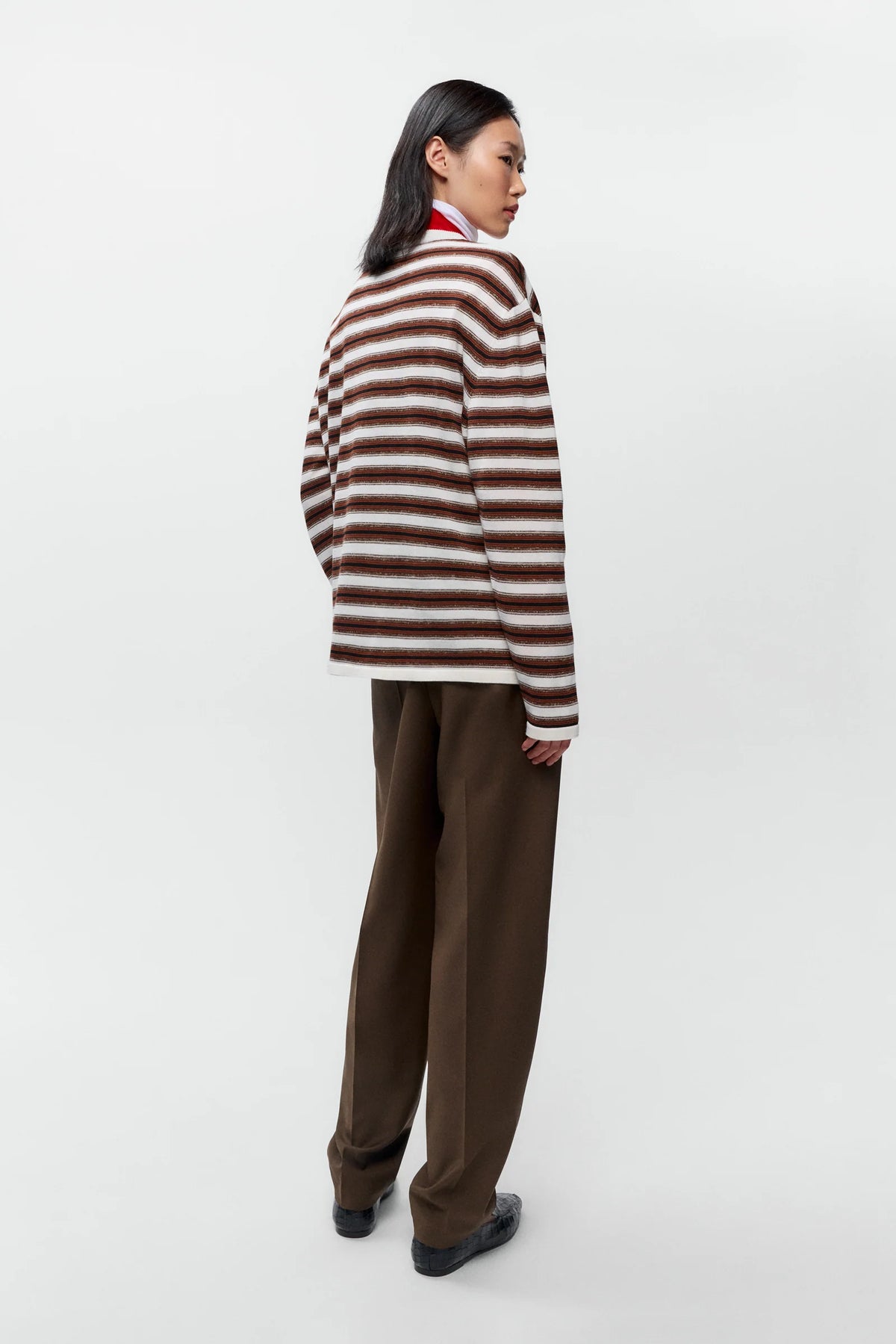 CORDERA -  LONG-SLEEVED T-SHIRT - WHITE STRIPES - FW26