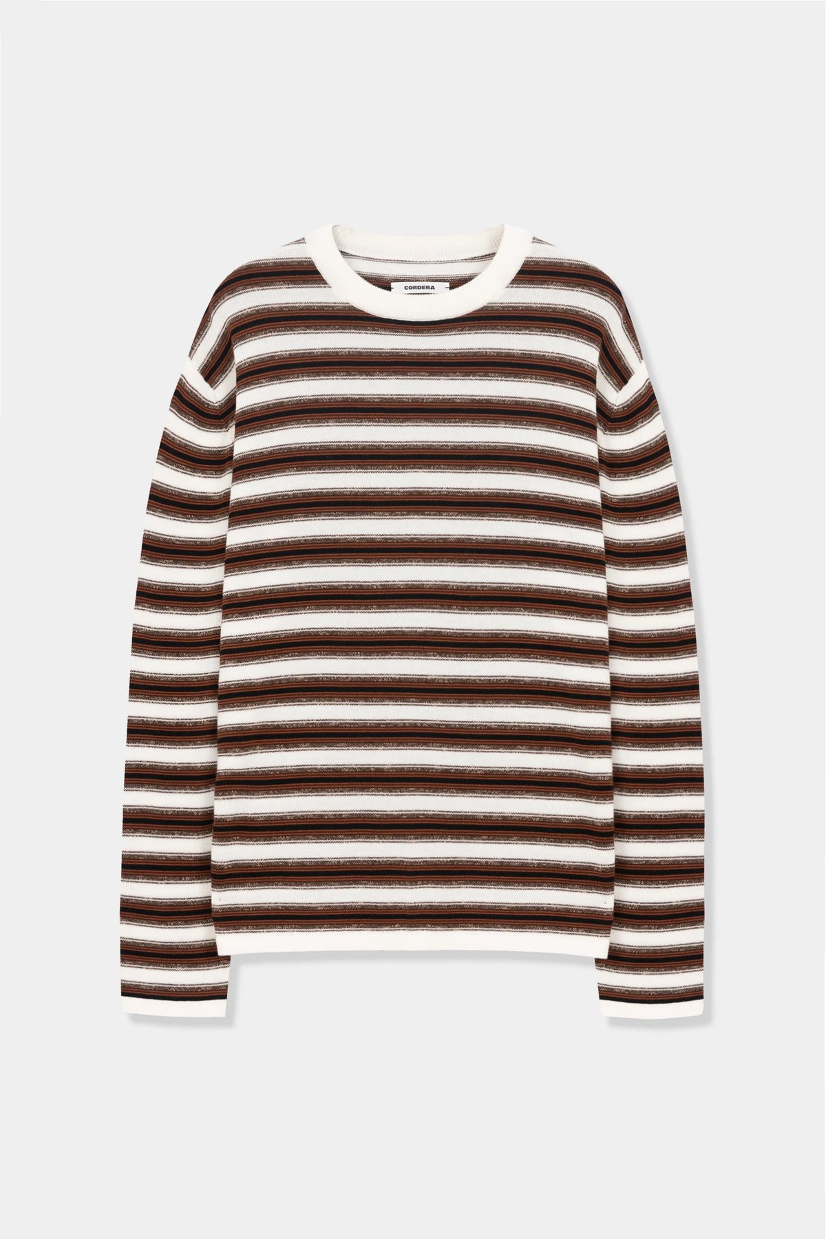 CORDERA -  LONG-SLEEVED T-SHIRT - WHITE STRIPES - FW26
