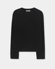 CORDERA - BLACK EMBELLISHED LONG-SLEEVED T-SHIRT - PF26