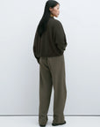 CORDERA - COTTON AND CASHMERE CARDIGAN - DARK MOSS - PS25