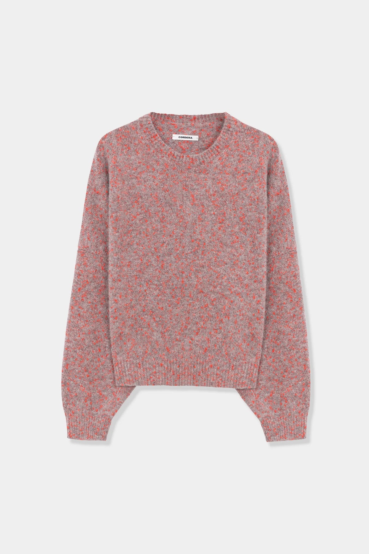 CORDERA -  SPOTTED ROUND-NECK SWEATER - MALLOW - FW26