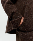 CORDERA - SPOTTED ZIPPER JACKET - CHOCOLATE - FW26