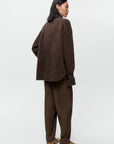 CORDERA - SPOTTED ZIPPER JACKET - CHOCOLATE - FW26