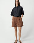 CORDERA - CHEMISE OVERSIZE - ESPRESSO - PÉ26