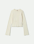 BRIXTON - T-SHIRT DOLLY - BLANC CASSÉ - AH25