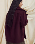 EVE GRAVEL - MANTEAU DAMON - BOURGOGNE FONCÉ - AH25