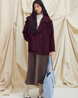 EVE GRAVEL - MANTEAU DAMON - BOURGOGNE FONCÉ - AH25
