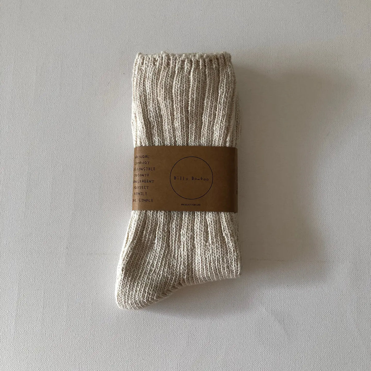 BILLY BAMBOO - CHAUSSETTES COTON FILÉ SLUB