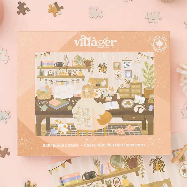 VILLAGER PUZZLES - LOISIRS DE GRAND-MÈRE - 1000 MORCEAUX