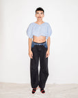 ET TIGRE - PANTALON OLLIE - DENIM NOIR ET BLEU FONCÉ - AH25