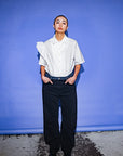 ET TIGRE - PANTALON OLLIE - DENIM NOIR ET BLEU FONCÉ - AH25