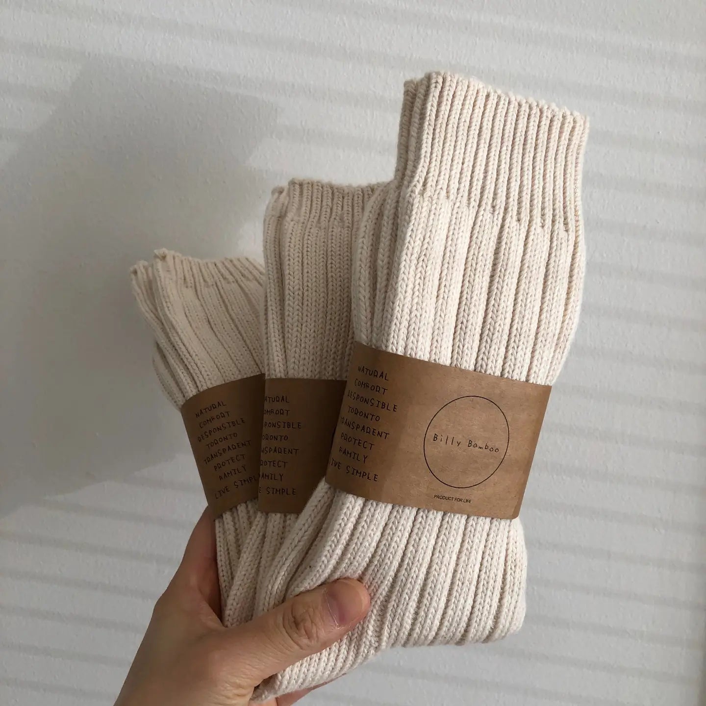BILLY BAMBOO - HIGH SOCKS - CHUNKY RIBBED COTTON