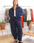 EVE GRAVEL - HARISHA PANTS - NAVY - FW25