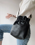 ELEVEN THIRTY - SAC SEAU MARIEL - CUIR NOIR