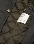 BRIXTOL TEXTILES - MANTEAU JOAN JETT MATELASSÉ - OLIVE - AH25