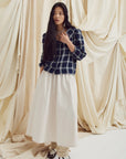 EVE GRAVEL - BLOUSE LUCILA - MARINE/CRÈME - AH25