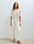 MELISSA NEPTON - AMANDA TOP - OFF-WHITE - SS26