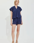 MELISSA NEPTON - JASMINA SHORTS - NAVY - SS25
