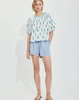 MELISSA NEPTON - MIRANA BLOUSE - FLORAL BLUE - SS25