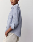 MELISSA NEPTON - CHEMISE MOCA - RAYURE MARINE - PÉ26