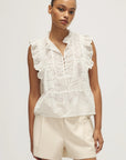 MELISSA NEPTON - BLOUSE PALOMA - BLANC CASSÉ - PÉ25