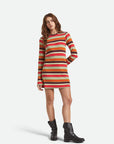 BRIXTON - ROBE TRICOT DOLLY - RAYURES MULTI - AH25