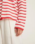 NAIF - FREDDIE SWEATER - RED/IVORY - SS26