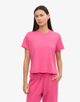 COLORFUL STANDARD - BOXY CROP T-SHIRT - BUBBLE GUM