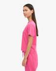 COLORFUL STANDARD - BOXY CROP T-SHIRT - BUBBLE GUM
