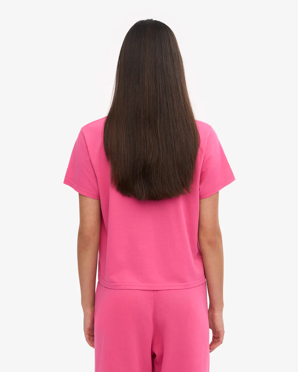 COLORFUL STANDARD - BOXY CROP T-SHIRT - BUBBLE GUM
