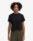 COLORFUL STANDARD - SHORT BOXY T-SHIRT - BLACK