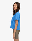 COLORFUL STANDARD - T SHIRT BOXY COURT - BLEU PACIFIQUE