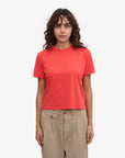 COLORFUL STANDARD - T SHIRT BOXY COURT - ROUGE TANGERINE