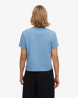 COLORFUL STANDARD - T SHIRT BOXY COURT - BLEU SEASIDE