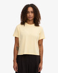COLORFUL STANDARD - T SHIRT BOXY COURT - JAUNE DOUX