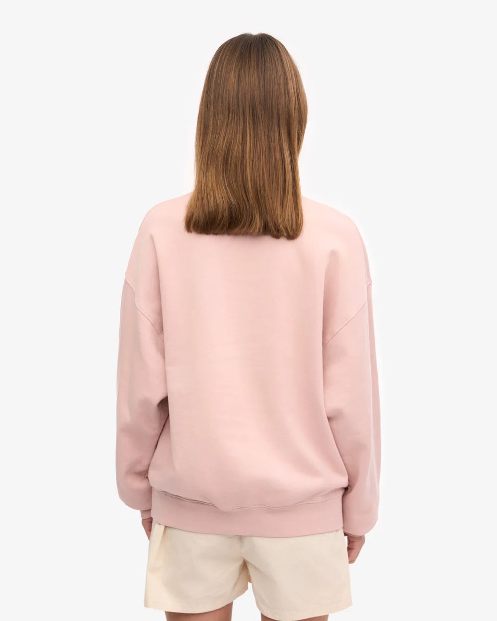 COLORFUL STANDARD - CHANDAIL COTON OUATÉ SURDIMENSIONNÉ - ROSE DÉLAVÉ