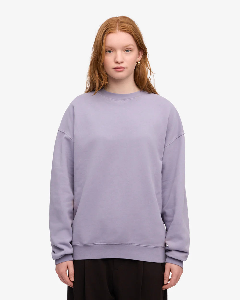 COLORFUL STANDARD - CHANDAIL COTON OUATÉ SURDIMENSIONNÉ - MAUVE JADE
