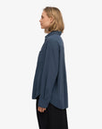 COLORFUL STANDARD - OVERSIZED SHIRT - PETROL BLUE