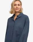 COLORFUL STANDARD - OVERSIZED SHIRT - PETROL BLUE