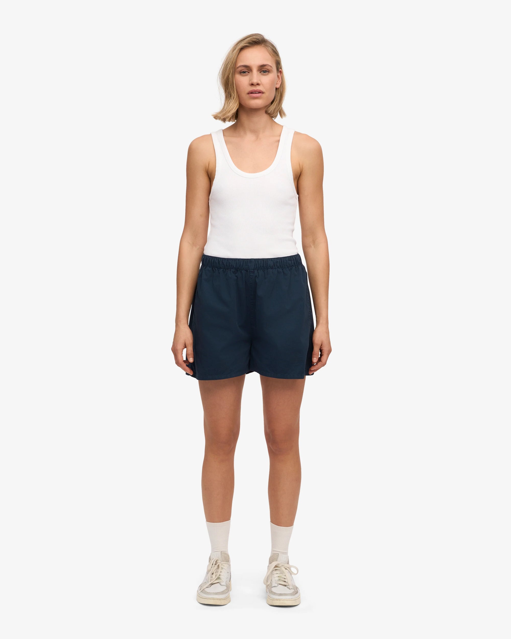COLORFUL STANDARD - TWILL SHORTS - NAVY BLUE