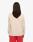 COLORFUL STANDARD - T-SHIRT SURDIMENSIONNÉ MANCHES LONGUES - BLANC IVOIRE
