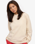 COLORFUL STANDARD - T-SHIRT SURDIMENSIONNÉ MANCHES LONGUES - BLANC IVOIRE