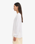 COLORFUL STANDARD - OVERSIZED ORGANIC LS T-SHIRT - OPTICAL WHITE