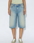 DR DENIM - BREE SHORTS - STREAM SKY AGED - SS26
