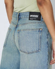 DR DENIM - BREE SHORTS - STREAM SKY AGED - SS26