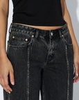 DR DENIM - NIKA WORKER JEANS - BLACK VIELLI - SS26