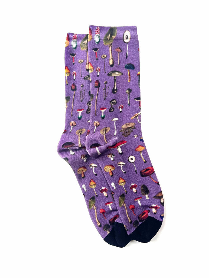 STRATHCONA - BAMBOO SOCKS - LILAC MUSHROOMS